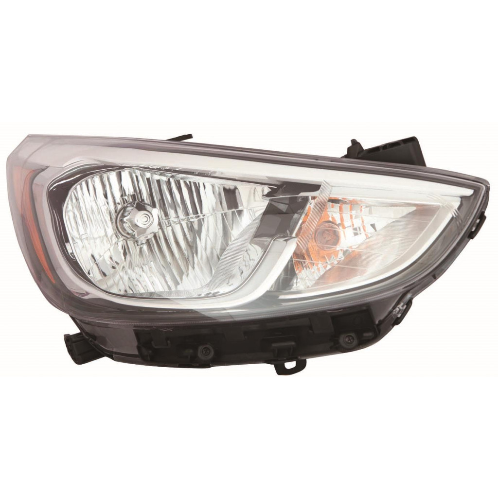 Fits 2007 HYUNDAI ACCENT Head Light Assembly Pair Driver and Passenger Side