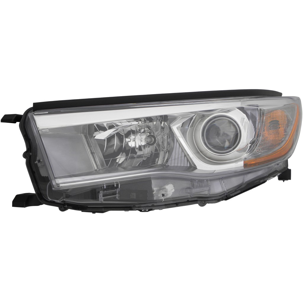 TO2502225 Fits 2014-2016 Toyota Highlander Headlight Driver w/Smoked ...