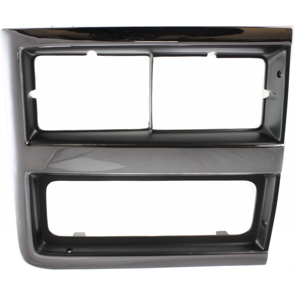 For Chevy Blazer Headlight Door 1989-1991 Passenger Side | Dual Headlamps Chrome