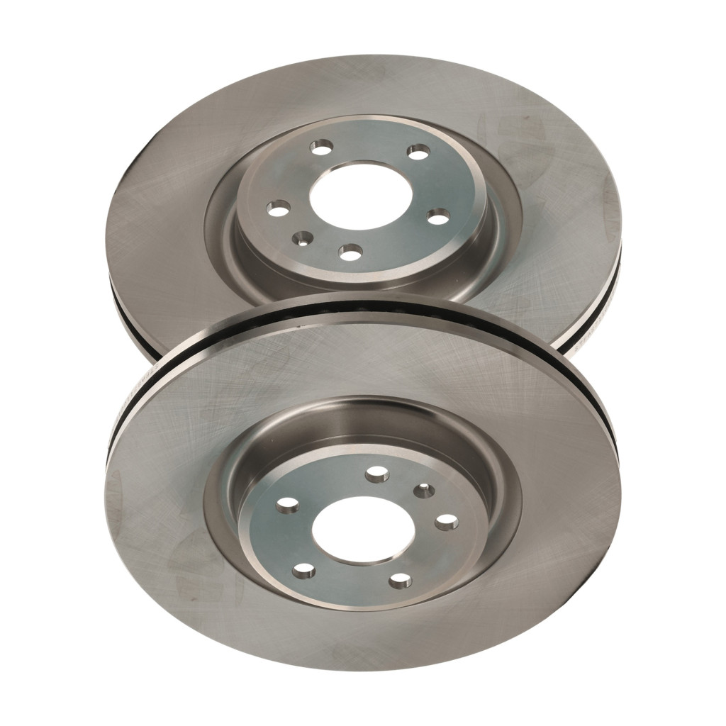 For Audi A6 2014 15 16 17 2018 Brake Discs Front | Pair | Cast Iron | Natural