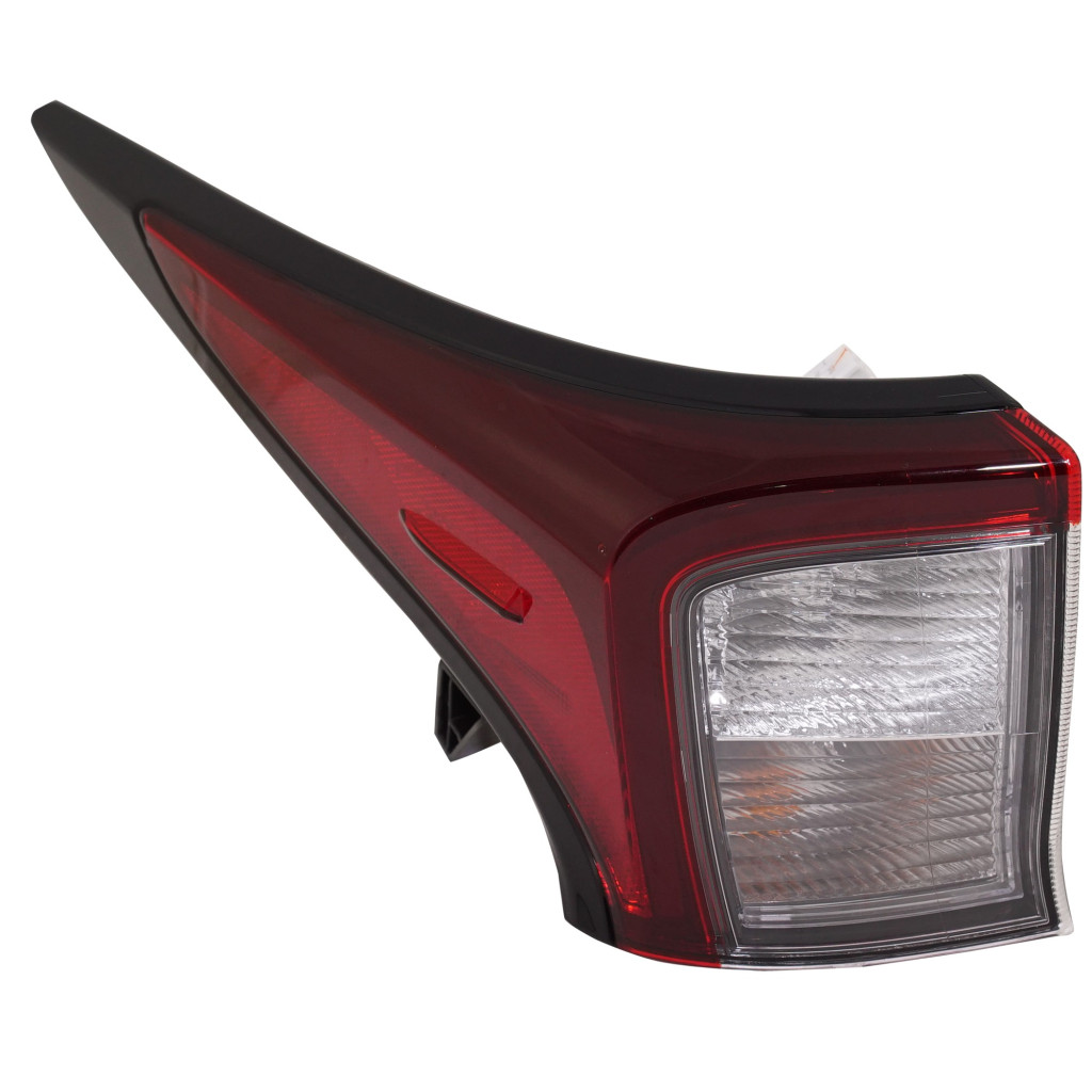 For Toyota Prius 2019-2022 Tail Light Driver Side Outer LED | Clear and Red Lens