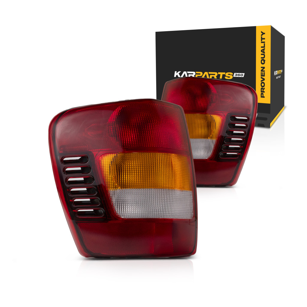 For 2002-2004 Jeep Grand Cherokee Pair Rear Tail Lights Driver Passenger Side