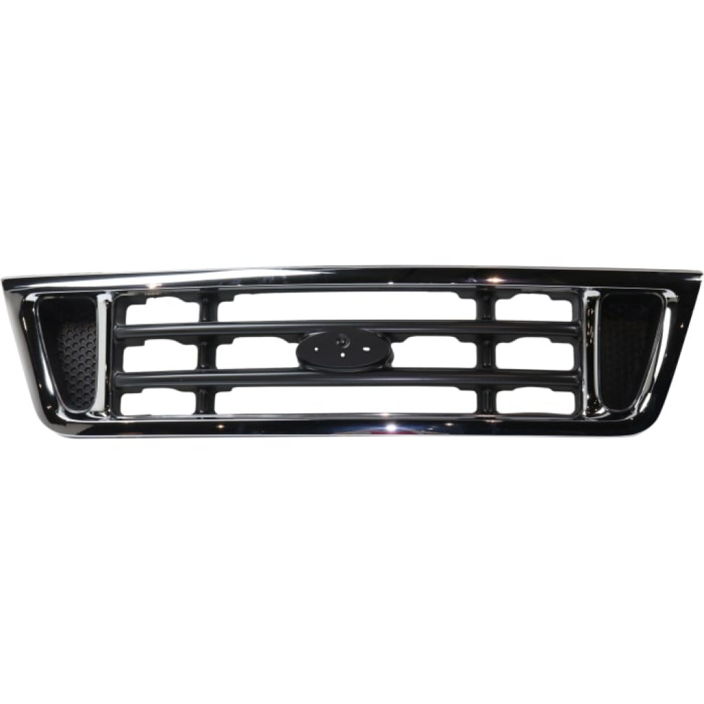 For Ford E350e450 Super Duty Grille 2003 2007 Plastic Chrome Shell Fo1200428 Ebay 4875