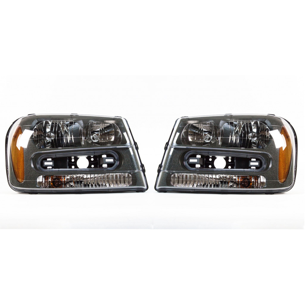 Fits 2006 2007 Chevy Trailblazer Headlight Pair DOT | eBay