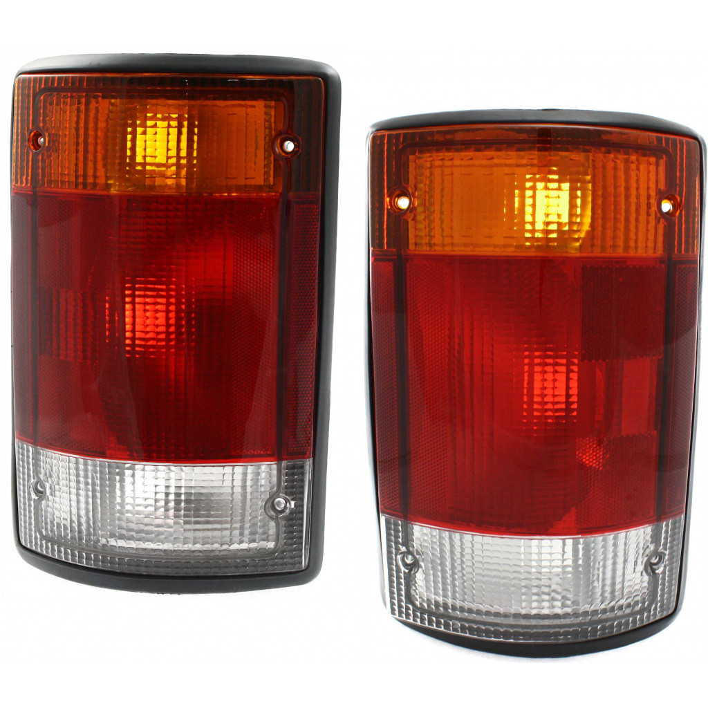 For Ford E-150/E-350 Econoline Club Wagon Tail Light 1995-2002 Pair 1995 Ford E350 Abs Light On
