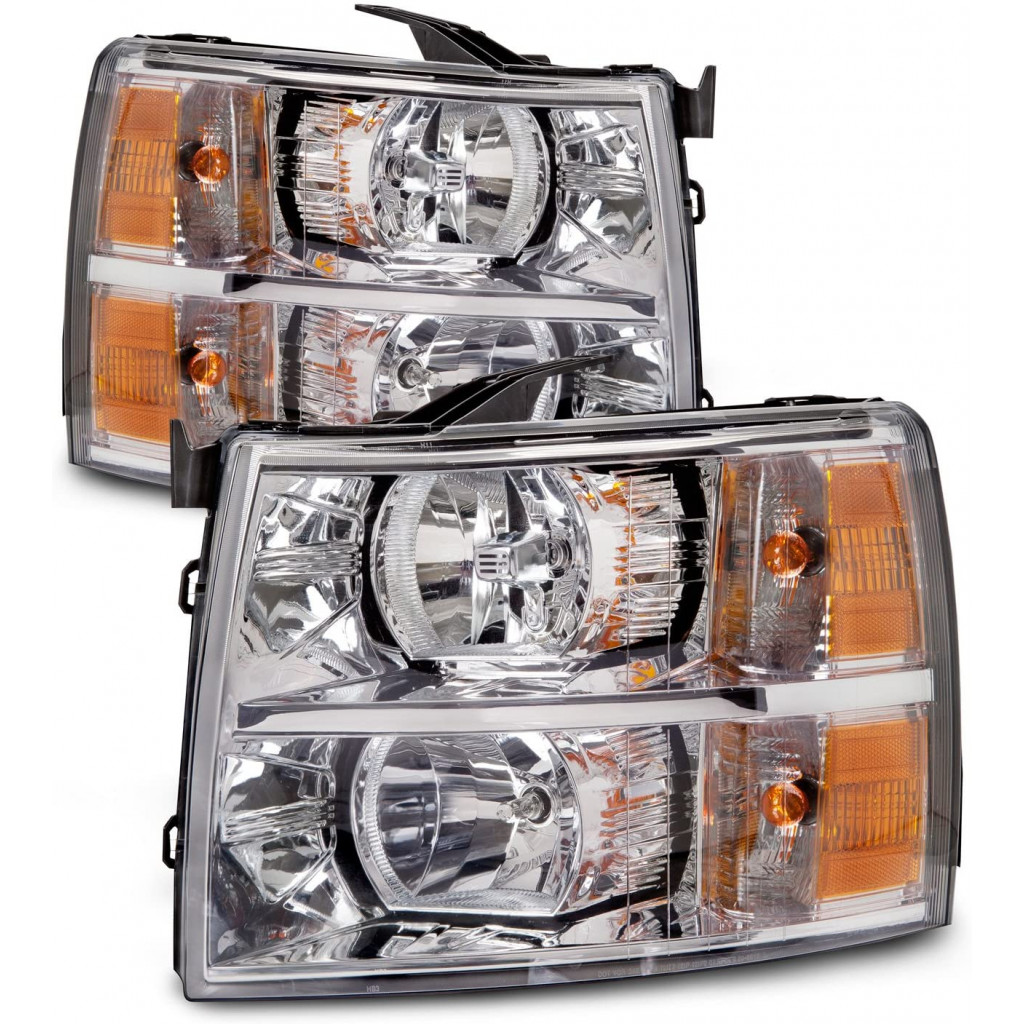 Fits 2007-2014 Chevy Silverado 3500 HD Headlight Pair Side CAPA | eBay