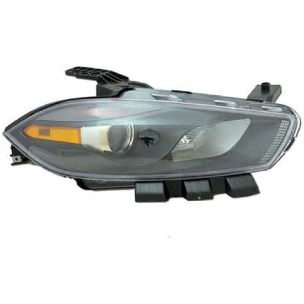 Fits Dodge Dart Headlight 20132015 Passenger Side Black Trim CH2503240