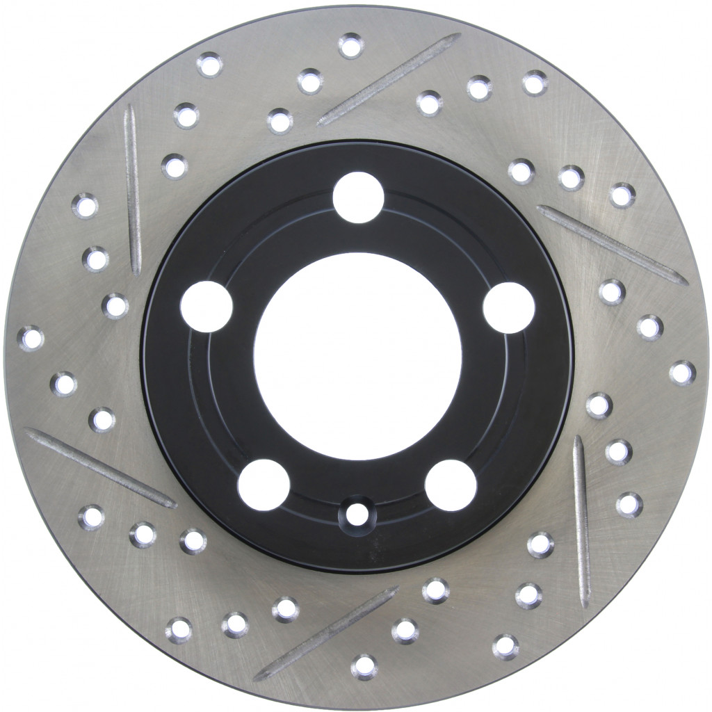 StopTech For Audi TT 2000-2006 Brake Rotor Slotted/Drilled Rear Passenger Side