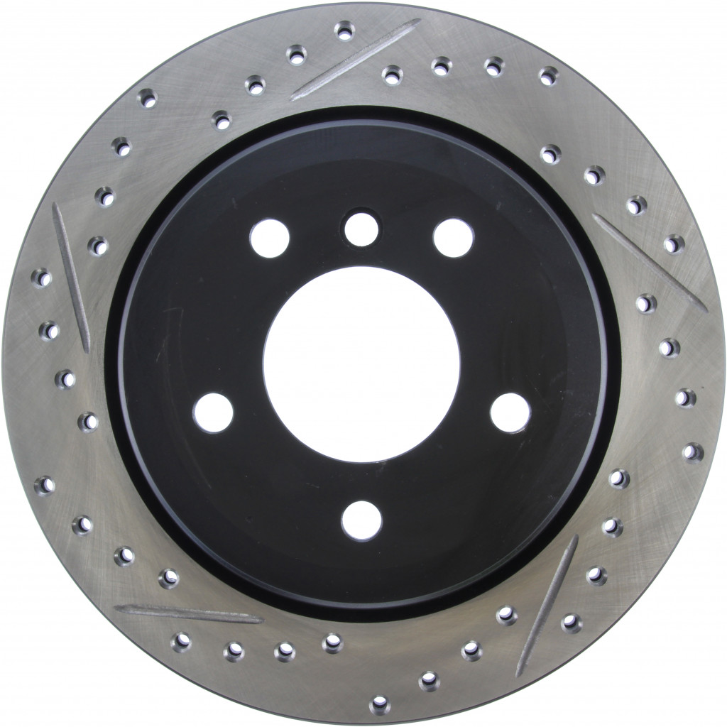 StopTech For BMW 328i 2007-2013 Brake Rotor Slotted Rear Passenger