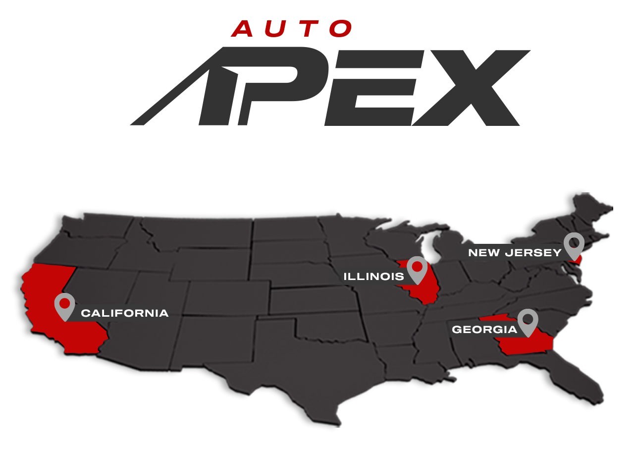 Map showing warehouses and delivery across the US